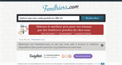 Desktop Screenshot of fenetriers.com