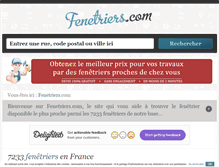 Tablet Screenshot of fenetriers.com